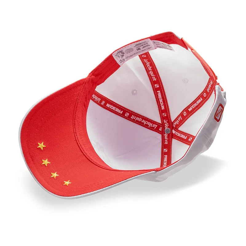Casquette baseball homme en coton La Vache Qui Rit Cow - Blanc/Rouge-7