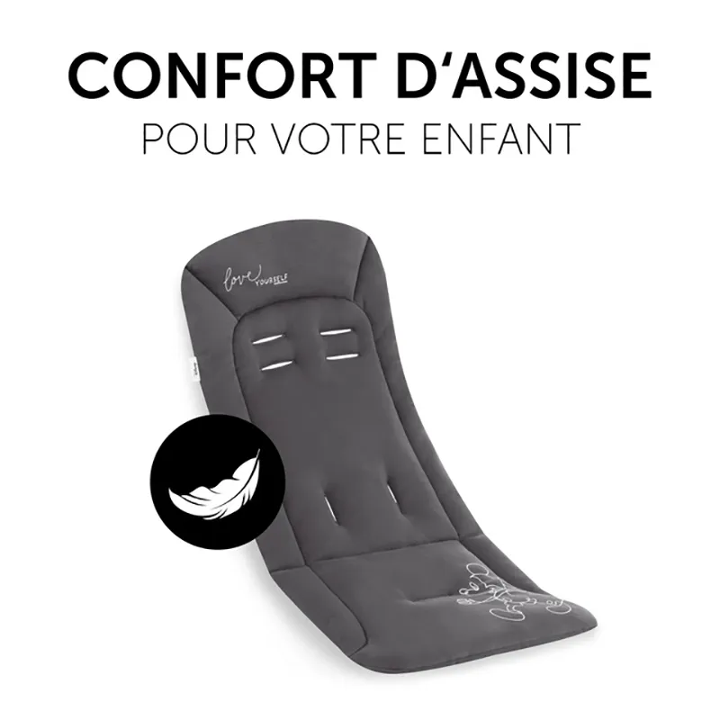Poussette Compacte Travel N Care + Pare-soleil + Liner Mickey Mouse Noir - 0m+-20