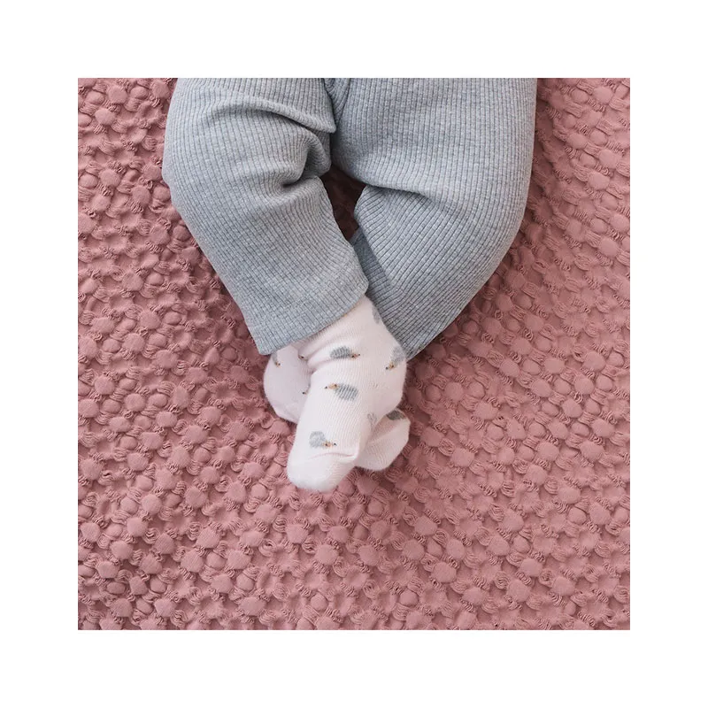 Chaussettes tricot Hérisson - Rose-3