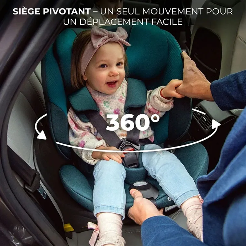 Siège-auto 360° I-FIX i-Size/Isofix 40-150cm - Noir-7