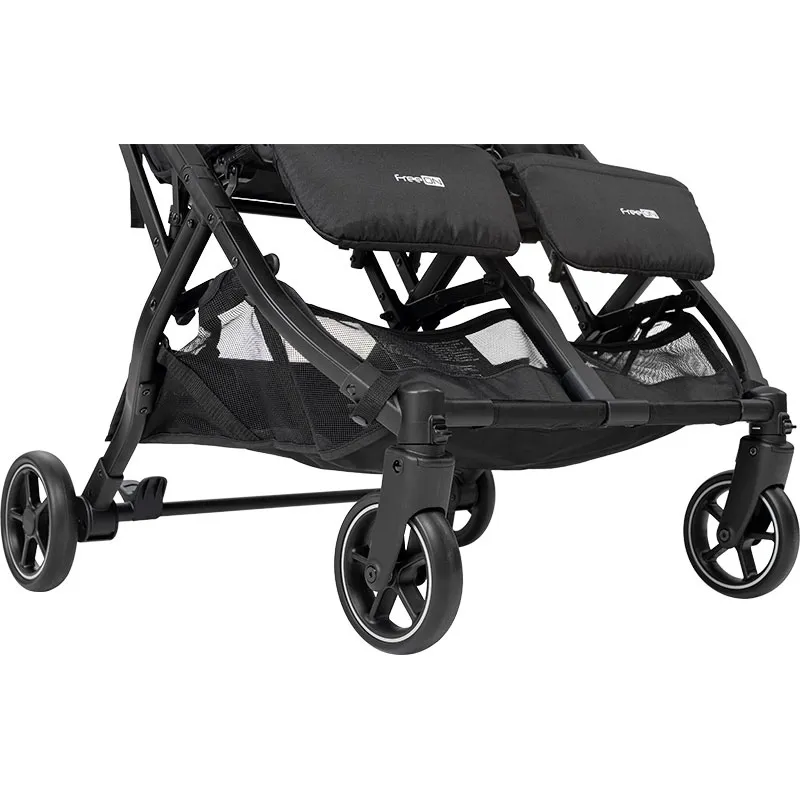 Poussette double Action Twin Black/Dusty Green - 0m+-5
