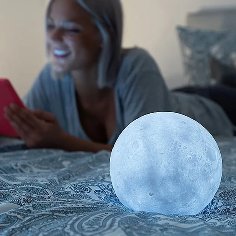 Lampe Lune LED à contrôle tactile - Ø15 cm-2