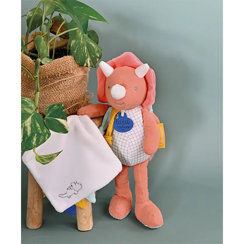 Doudou mouchoir Lou Les Calinosaures - 25cm-5