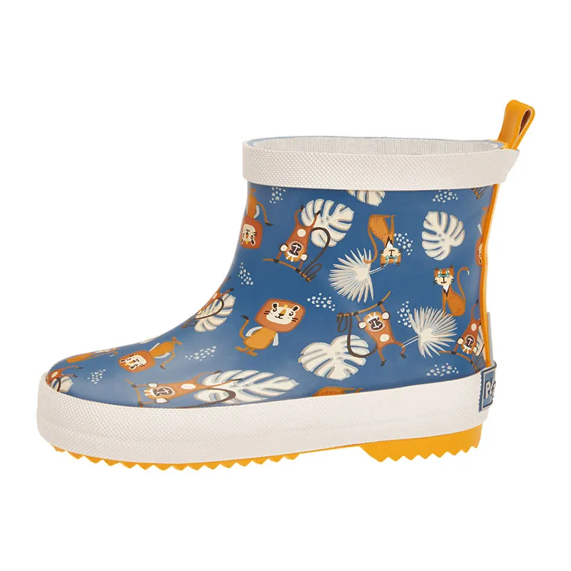 Bottes de pluie basses Jungle - Bleu canard-3