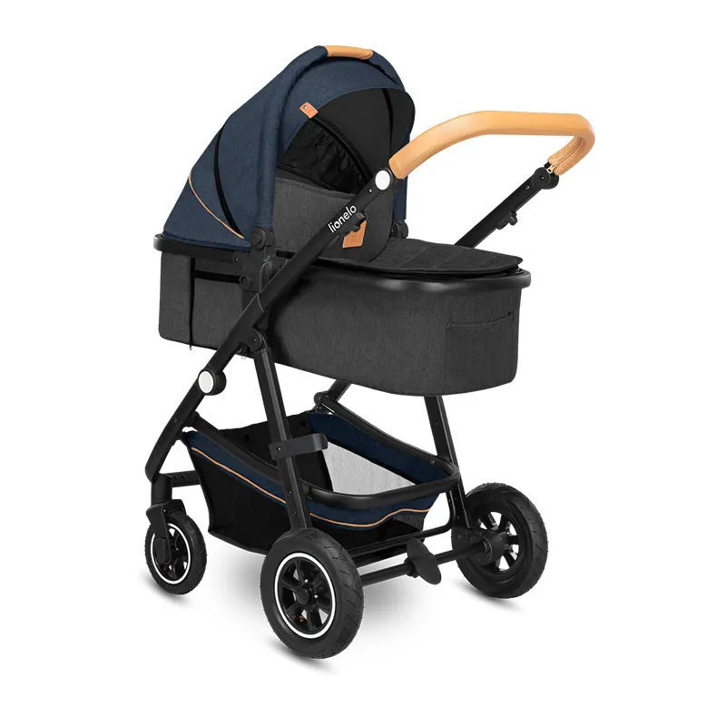 Trio Poussette Amber + Nacelle + Cosy Gr.0+ Bleu Navy - 0m+-10