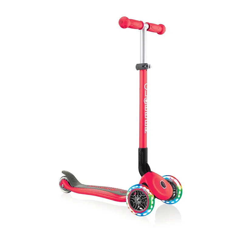 Trottinette 3 roues pliable Primo roues lumi. Rouge - 36m+-15
