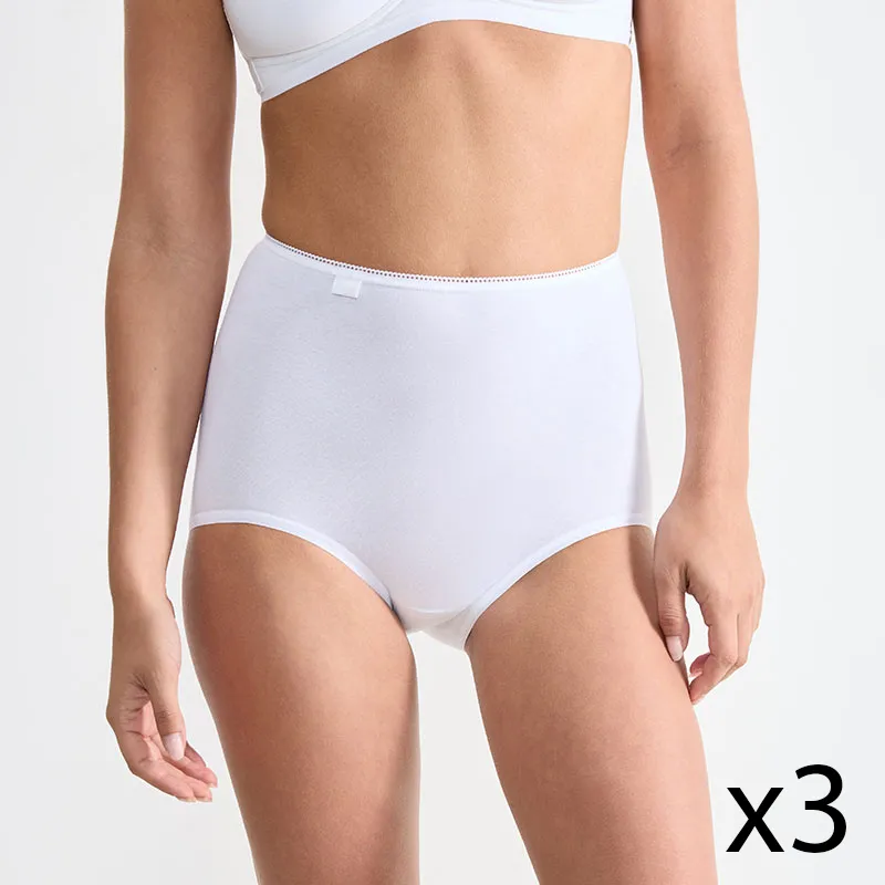 3 Culottes Maxi Sloggi 24/7 - Blanc-0