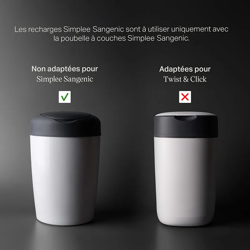 Pack 6 Recharges Poubelle à couches Simplee-4