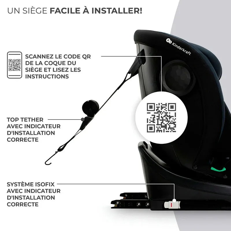 Siège-auto 360° I-Grow i-Size/Isofix 40-150 cm - Noir-12