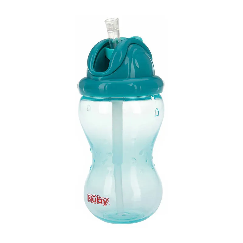 Gobelet anti-goutte Flip-it avec paille 360ml Aqua - 12m+-1