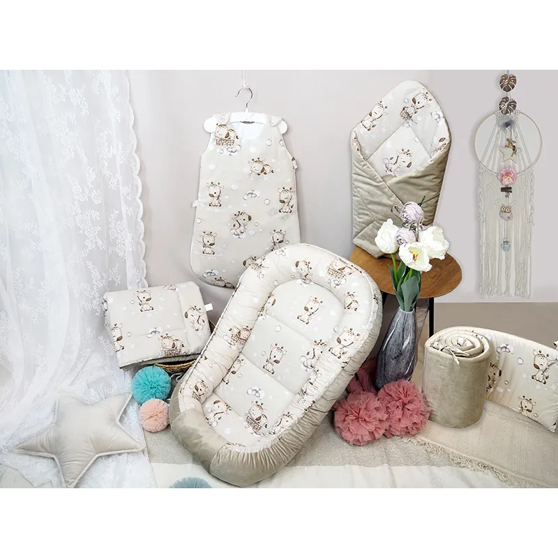 Cocon cale-bébé Girafe - 90x50cm-2