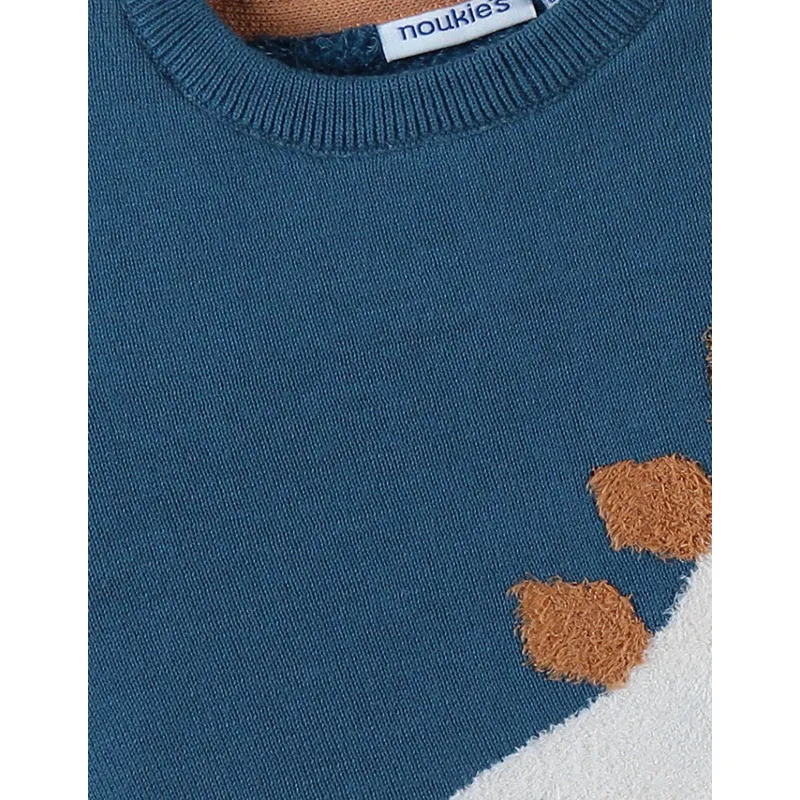 Pull Dinos - Bleu canard-3