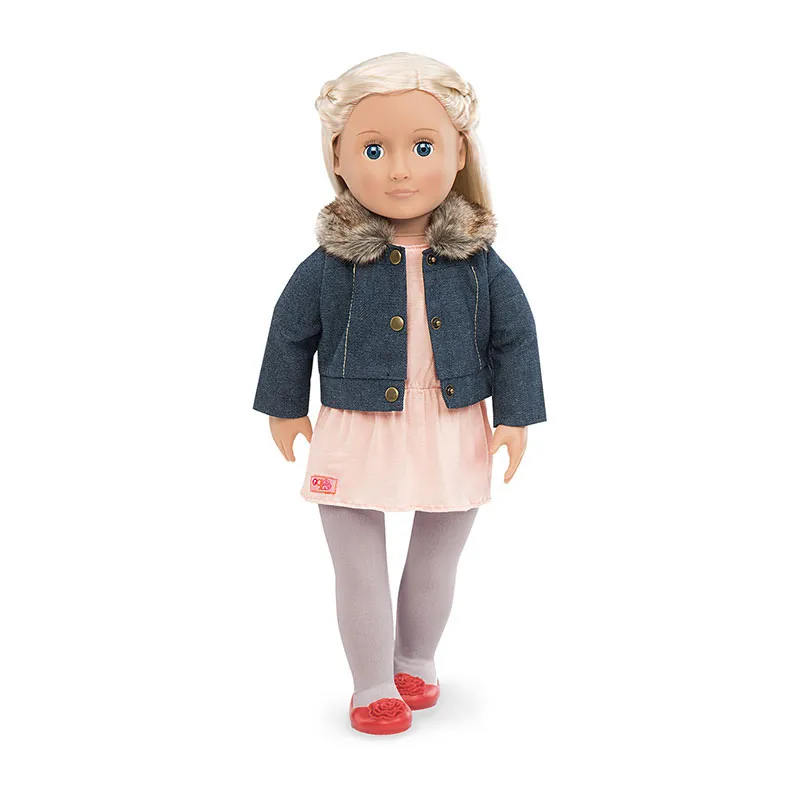 Tenue Tunique & Veste en jean - Poupée 46cm-2