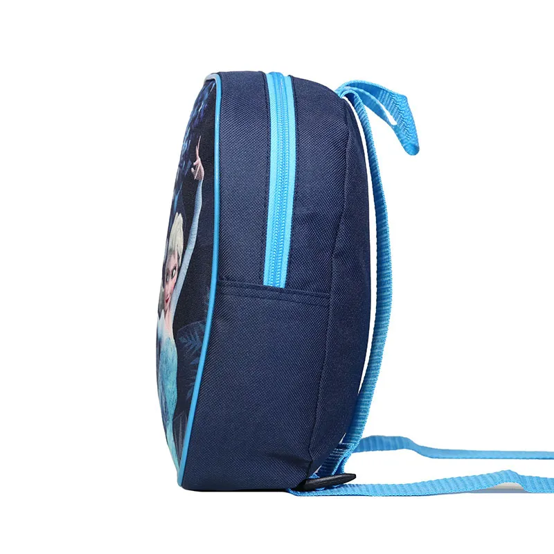 Sac à dos goûter maternelle La Reine Des Neiges Bleu - 24x24cm-3
