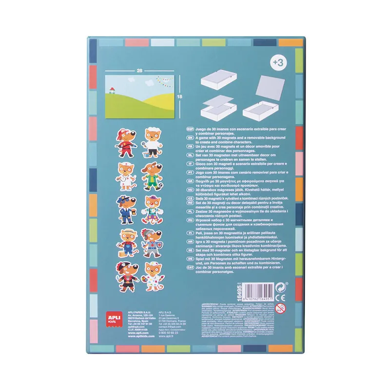 Jeu magnétique Carte du Monde 40pcs - 36m+-6