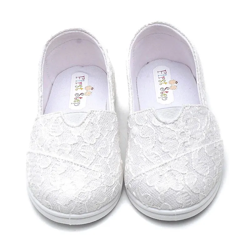 Ballerines Dentelle - Blanc-0
