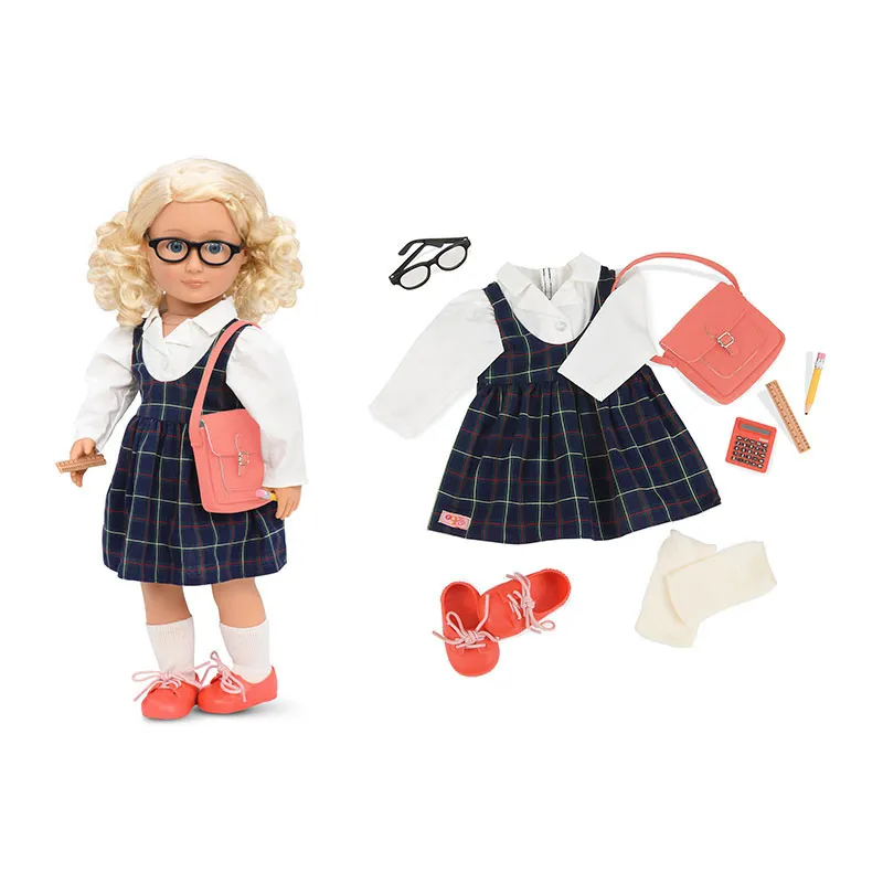 Tenue d'écolière - Poupée 46cm-1