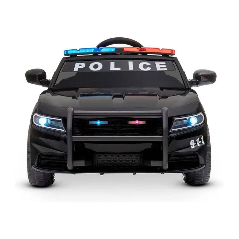 Voiture électrique Police Noir - 36m+-4