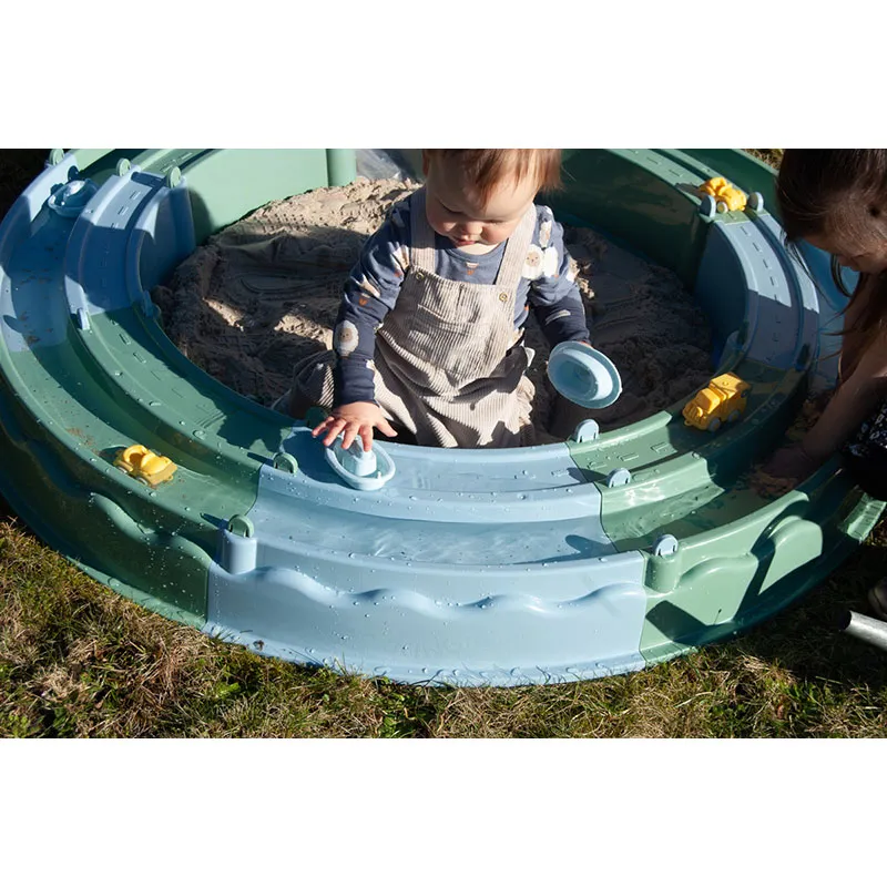 Bac à sable et à eau Plastique recyclé Ø135cm - 12m+-1