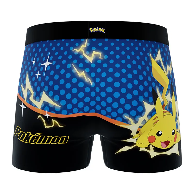 3 boxers enfant Pokémon Pikachu Pokeball - Orange/Jaune/Turquoise/Noir-3