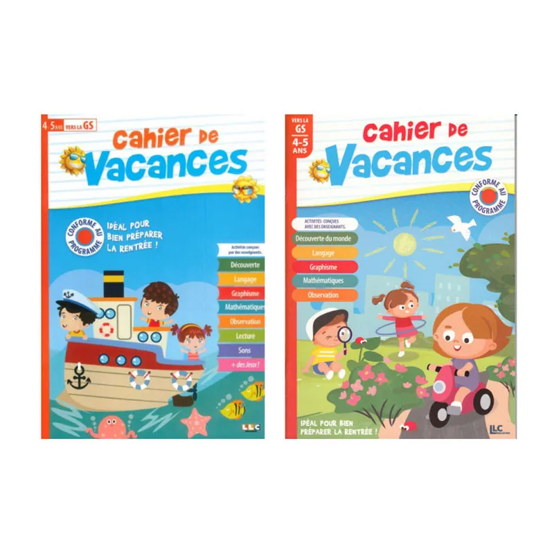 2 Cahiers de vacances Vers la grande section - 4+-0