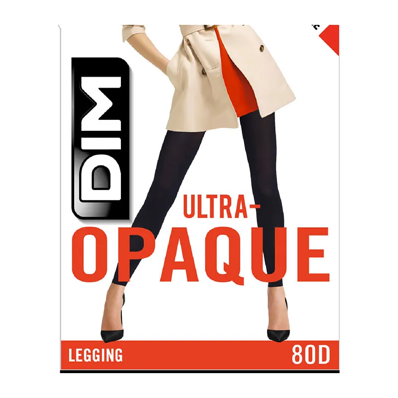 Legging Ultra-Opaque Velouté 80D Femme - Noir-0