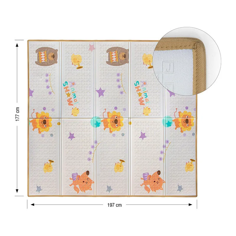 Tapis en mousse pliable double face Cirque/Voitures - 0m+-1