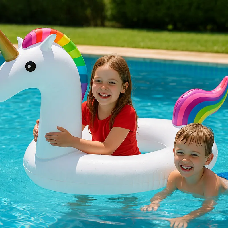 Bouée géante Licorne - 120cm-3