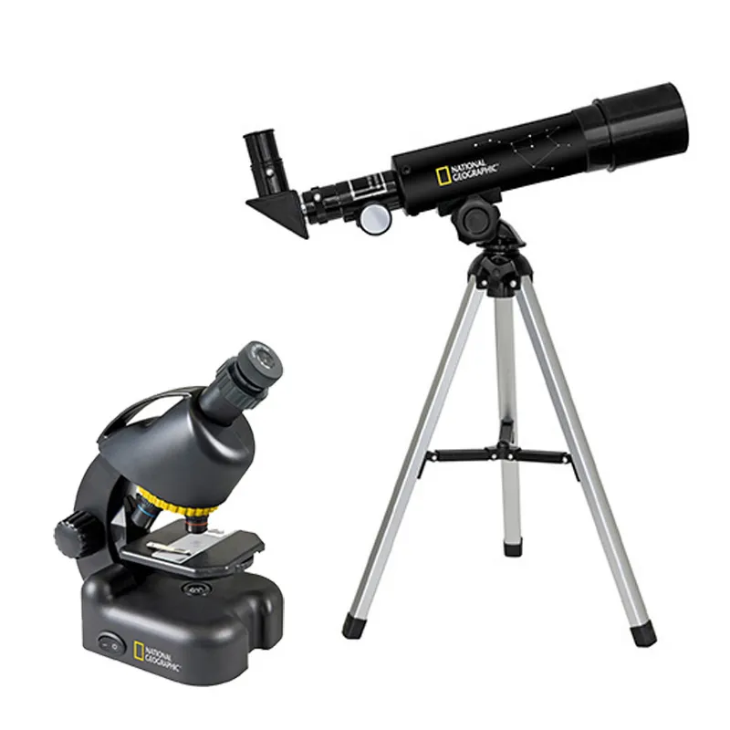 Kit Télescope + Microscope Noir - 8+-0