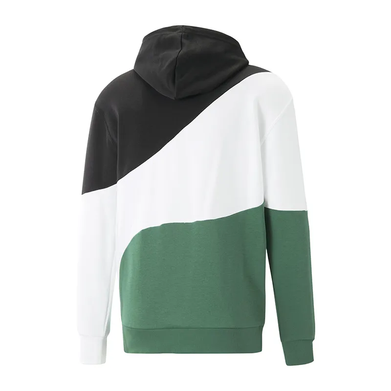 Sweat à capuche Homme Power Cat Puma - Vert/Blanc/Noir-2