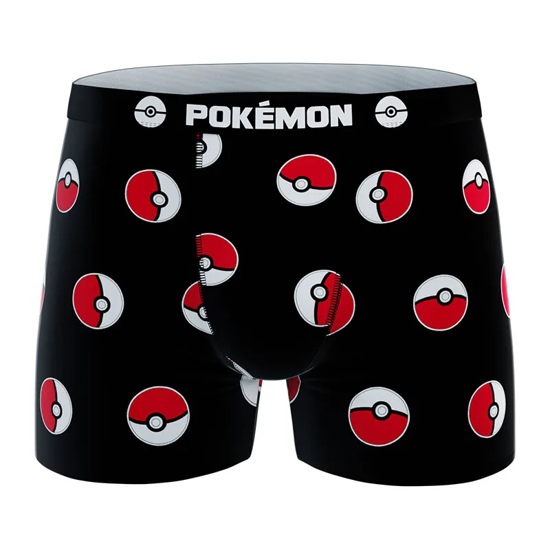 4 boxers enfant Pokémon - Noir/Rouge/Blanc/Jaune-2