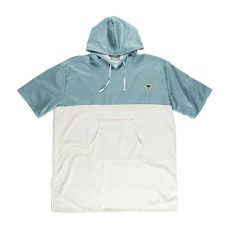 Sweat Poncho Bicolore Gris/Bleu Aléat. - TU-1