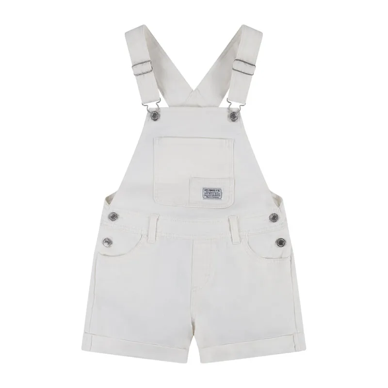 Salopette short Classic - Blanc alyssum-0