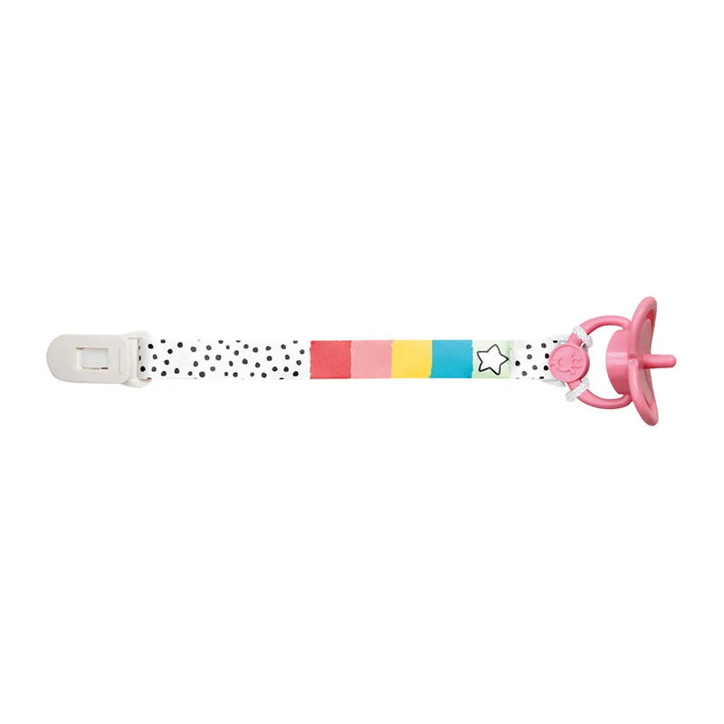 Attache tétine avec clip + Tétine - Poupée 20-45cm-0