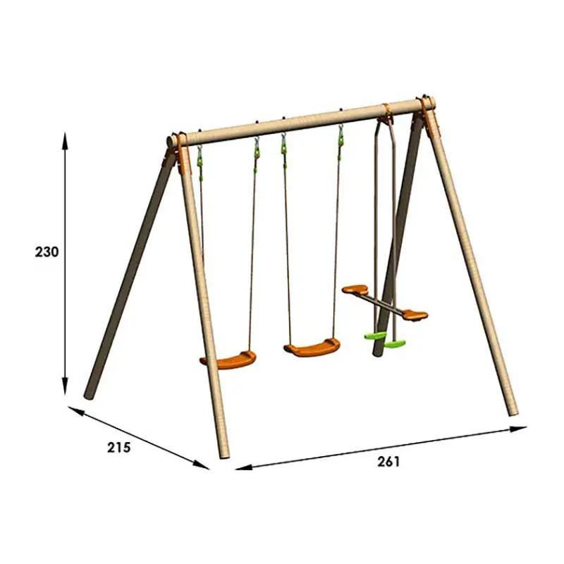 Portique Bois Darifou 2,3m - 3+-2
