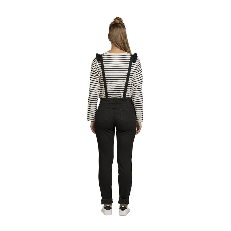 Salopette de grossesse Denim - Noir-2
