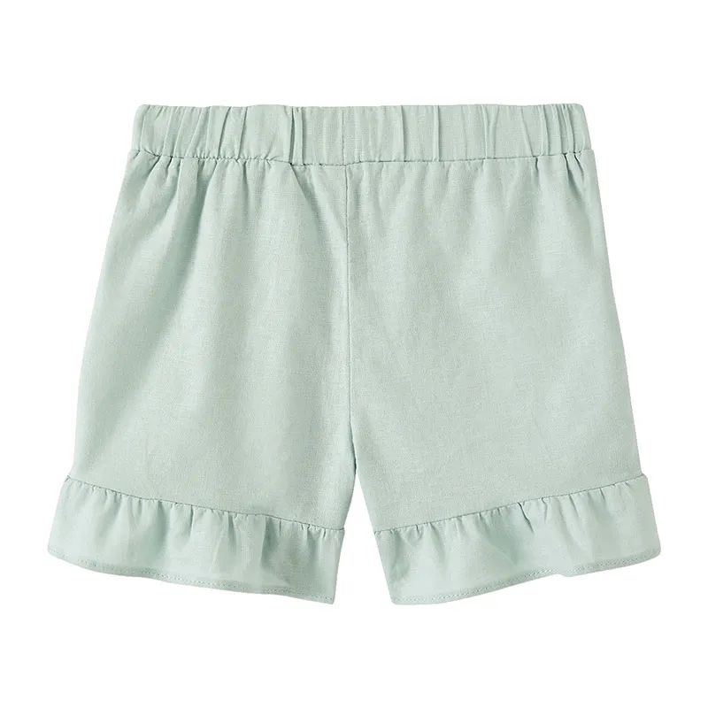 Short à volants fille - Vert D'Eau-1
