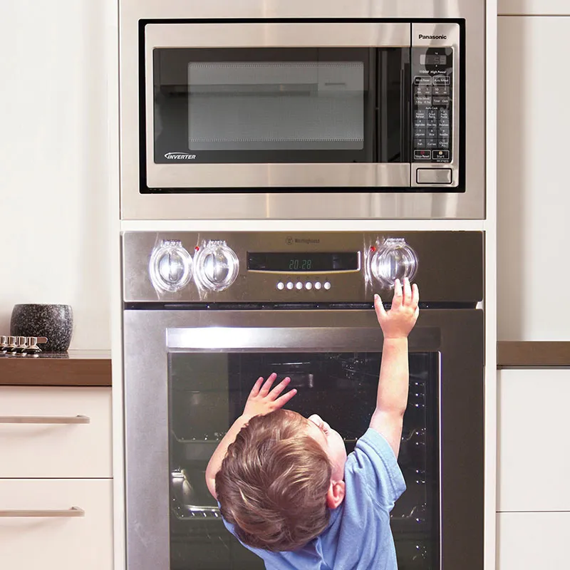 4 Couvre-bouton de cuisinière - Transparent-10