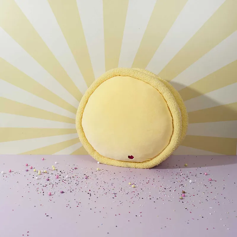 Peluche macaron Jaune - 40cm-2