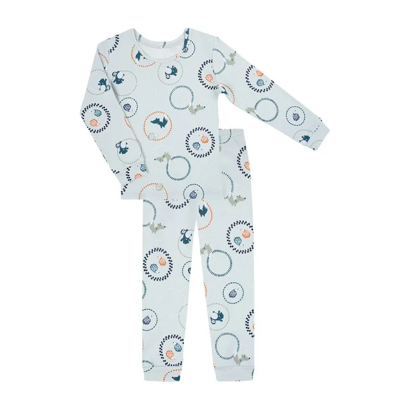 Pyjama 2pcs Bulles - Gris-1