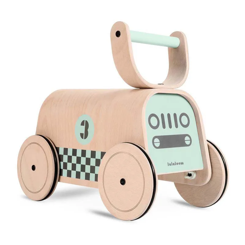 Porteur Voiture Bois/vert - 12m+-0