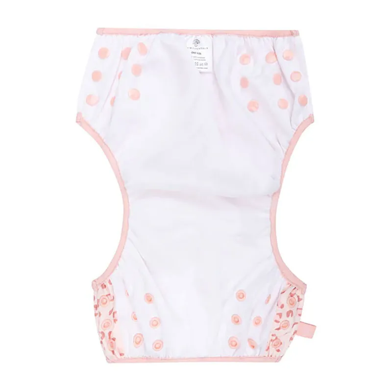 Couche de bain Léopard Vieux Rose-1