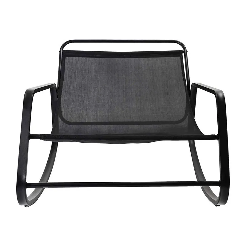 Fauteuil à bascule Miami Gris - 130x69x92cm-5