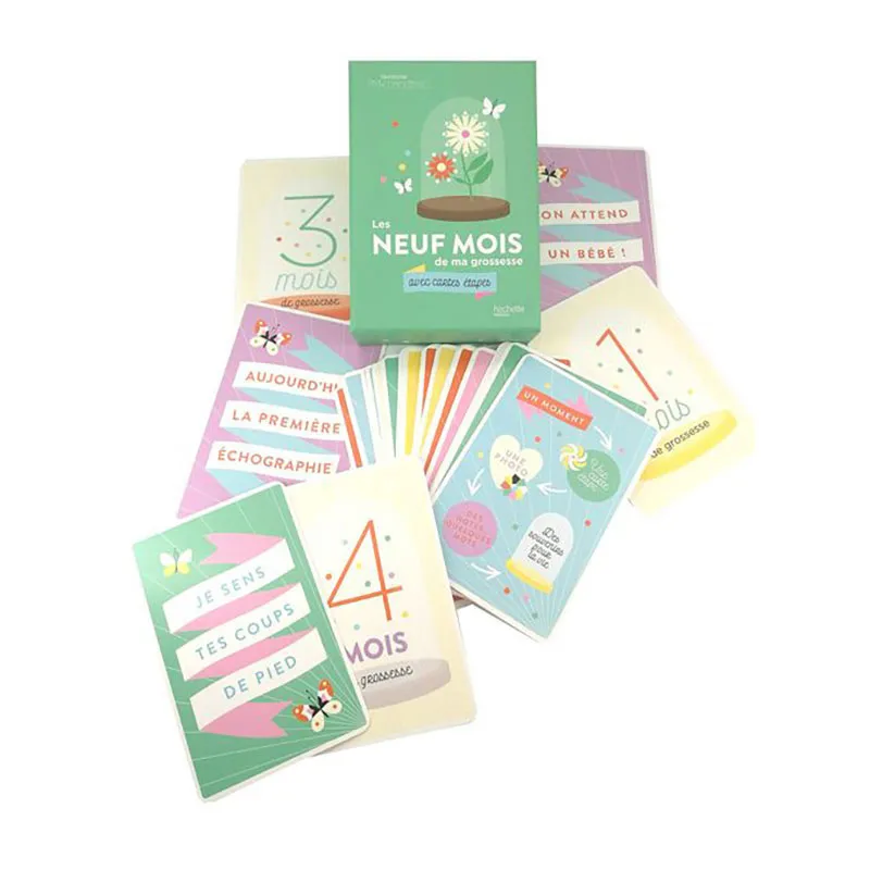 Les 9 mois de ma grossesse avec cartes étapes - Adultes-0