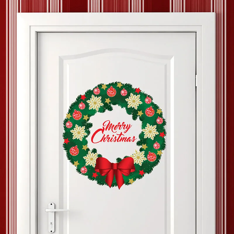 Stickers - Couronne Merry Christmas-0