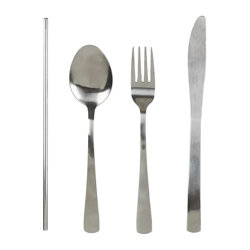 Coffret bouteille en verre + couverts - 50cl-6