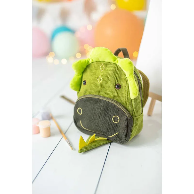 Sac à dos 100% coton nat. Dragon - 30cm-1