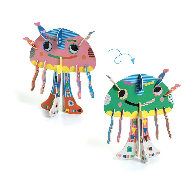 Kit assemblage 4 animaux 3D - 3+-2