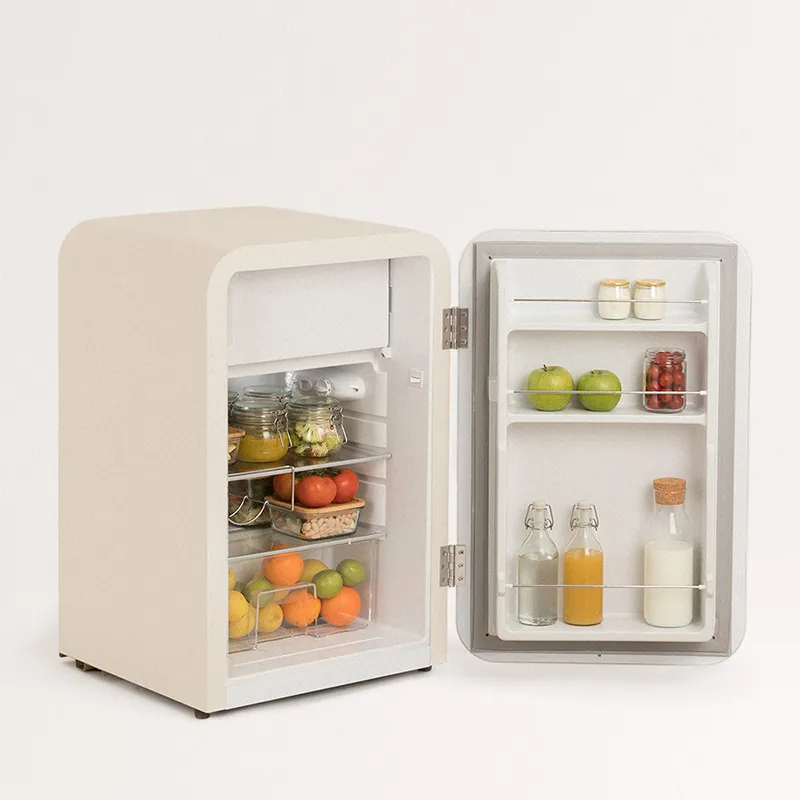 Réfrigérateur Retro-style 107L - Beige-1