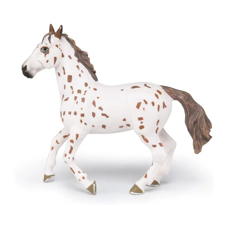 Jument appaloosa brune  - 13x4x9 cm-1